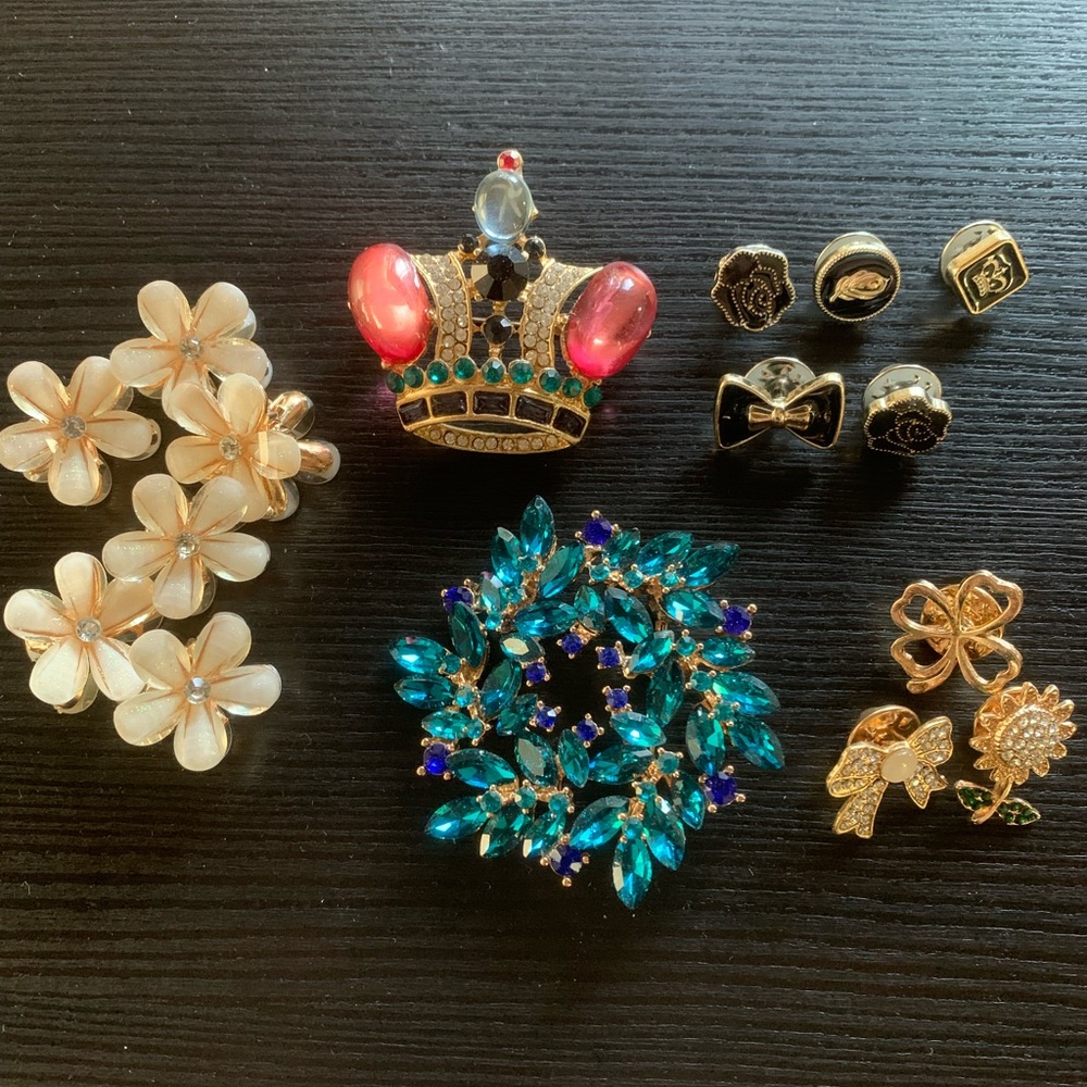 Brooches & hair claw
